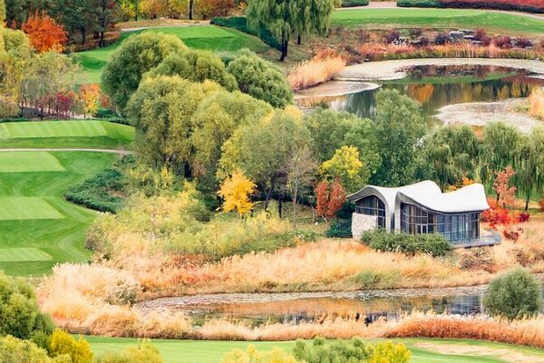 At the foot of the Great Wall lies Yanqi Lake's tranquility