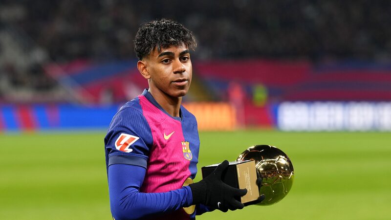 Barcelonas_Lamine_Yamal_receives_2024_Golden_Boy_trophy - Namaste Headlines Barcelona's Lamine Yamal receives 2024 Golden Boy trophy