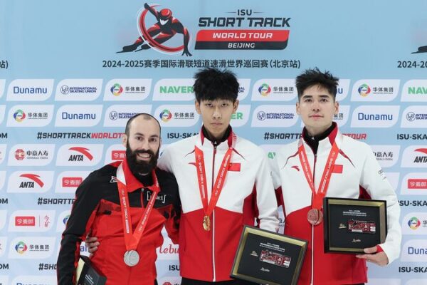 China’s Sun Long Speeds to Gold in Men’s 500m at Short Track World Tour! 🏅 China's Sun Long wins men's 500m gold at Short Track World Tour