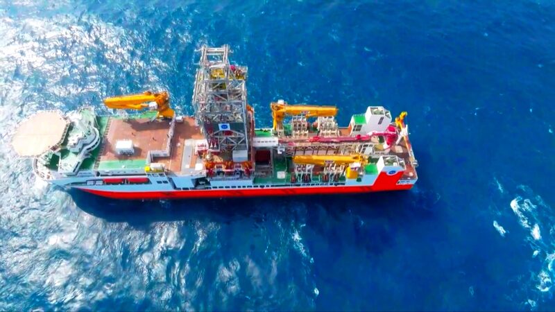 China's first deep-ocean drilling vessel enters service video poster