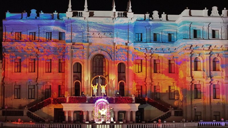 Dreamy light show debuts at St. Sophia Cathedral in Harbin