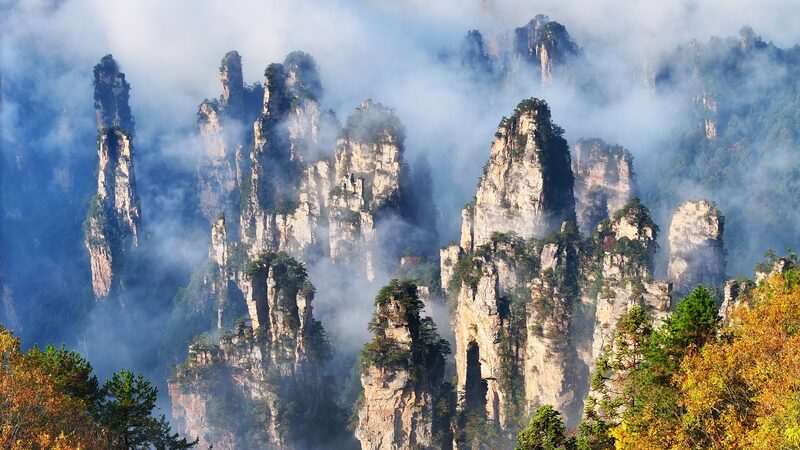 Early_winter_sea_of_clouds_graces_Zhangjiajie - Namaste Headlines Early winter sea of clouds graces Zhangjiajie