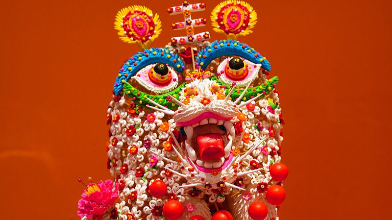 Flower-shaped steamed buns shine at Spring Festival show in Beijing