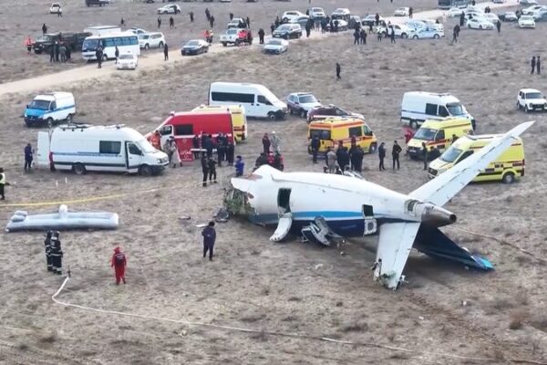 Rescue Teams Rush After Plane Crash in Kazakhstan 😢 Rescue efforts on as many feared dead in plane crash in Kazakhstan video poster