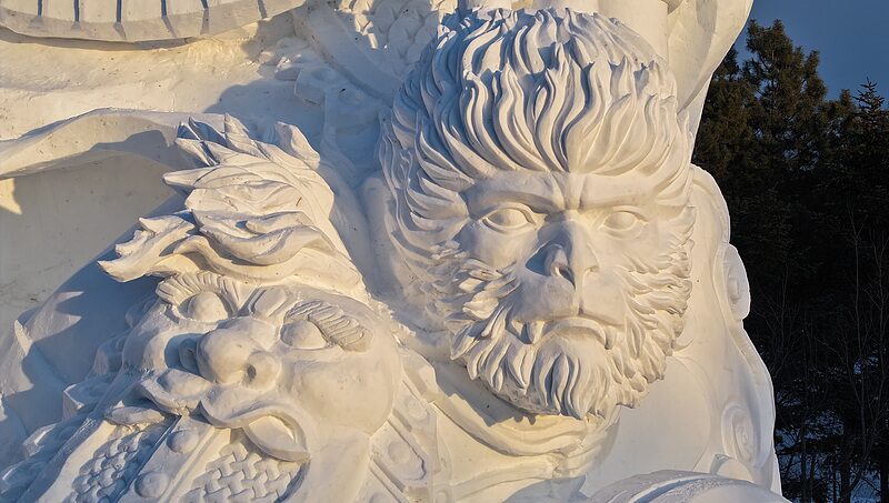 Snow_Monkey_King_heralds_opening_of_snow_sculpture_expo_in_Harbin - Namaste Headlines 'Snow Monkey King' heralds opening of snow sculpture expo in Harbin