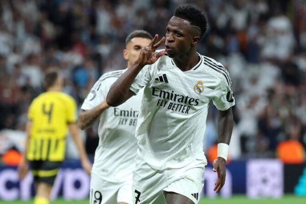 🔥 Vinicius Jr. Hat-Trick Leads Real Madrid’s Epic 5-2 Comeback Over Dortmund! UCL: Real's Vinicius grabs hat-trick in 5-2 comeback win over Dortmund