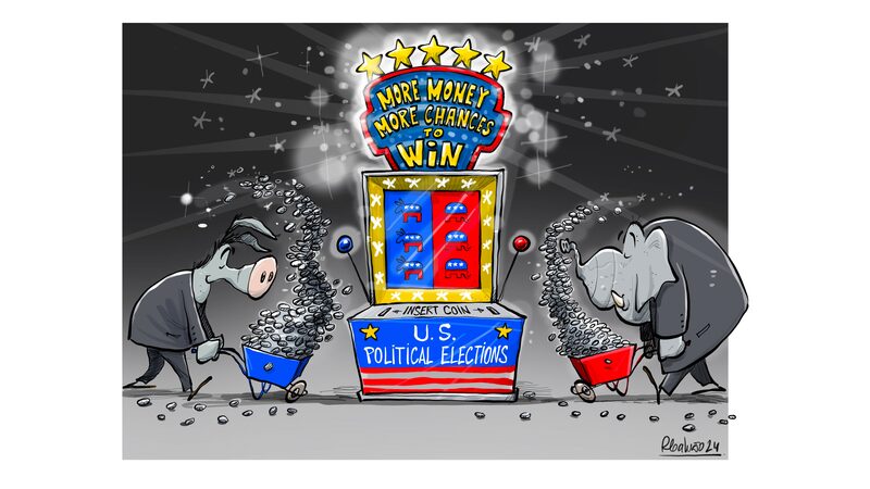 US_presidential_election_A_money-burning_contest - Namaste Headlines U.S. presidential election: A money-burning contest