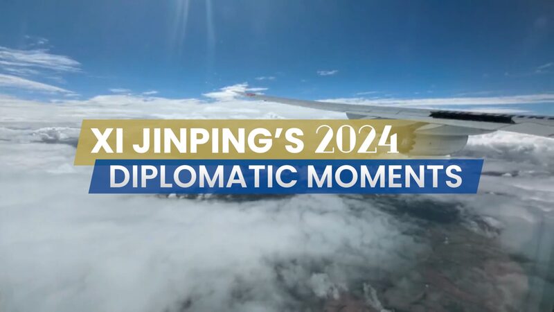 Xi Jinping's 2024 diplomatic moments video poster
