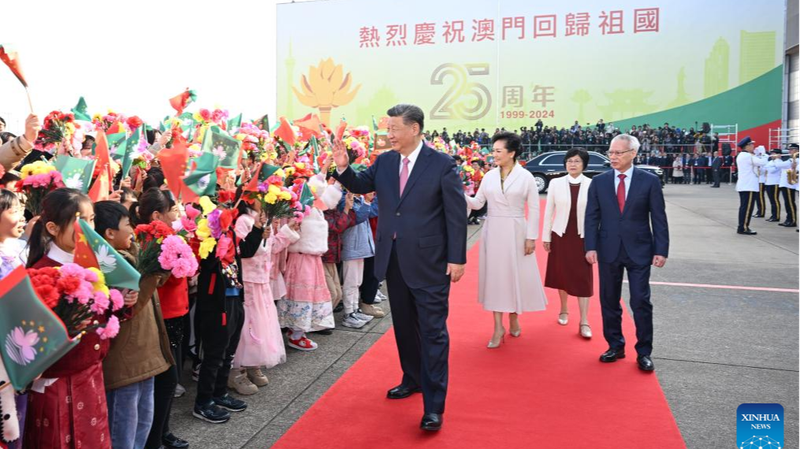 Xi leaves Macao after anniversary celebrations, inspection tour