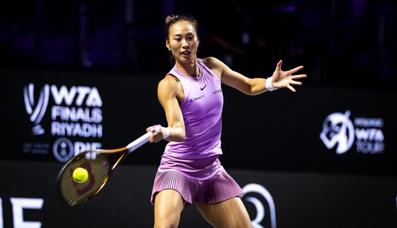 Zheng_Qinwen_defeats_Kazakhstans_Rybakina_for_first_win_at_WTA_Finals - Namaste Headlines Zheng Qinwen defeats Kazakhstan's Rybakina for first win at WTA Finals