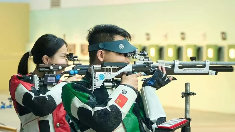 Wang___Song_Shine_with_Mixed_Team_Gold_at_ISSF_World_Cup - Namaste Headlines Wang___Song_Shine_with_Mixed_Team_Gold_at_ISSF_World_Cup