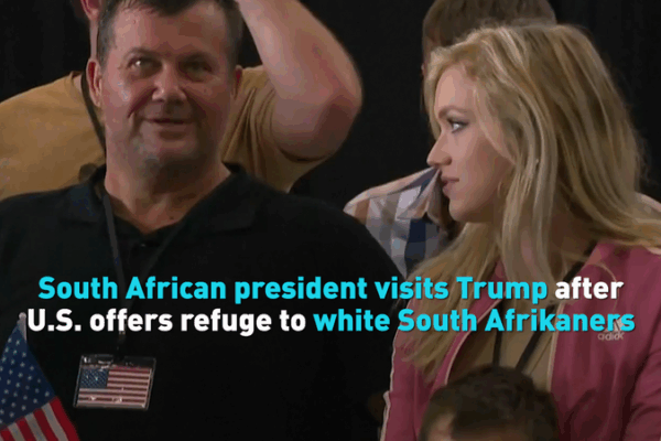 Ramaphosa’s U.S. Visit Amid Refugee Controversy Ramaphosa’s U.S. Visit Amid Refugee Controversy video poster