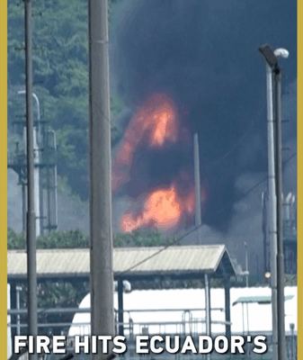 Fire Contained at Ecuador’s Largest Oil Refinery in Esmeraldas Fire_Contained_at_Ecuador_s_Largest_Oil_Refinery_in_Esmeraldas video poster