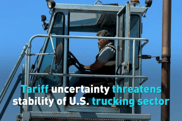 Tariff Uncertainty Disrupts U.S. Trucking Sector Tariff_Uncertainty_Disrupts_U_S__Trucking_Sector video poster