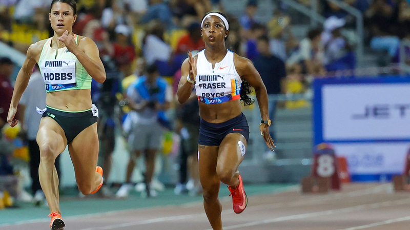 Tia_Clayton_Outshines_Fraser_Pryce_in_Doha_100m_Sprint