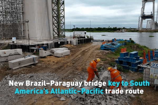 New Brazil–Paraguay Bridge: Gateway for Atlantic–Pacific Trade New Brazil–Paraguay Bridge: Gateway for Atlantic–Pacific Trade video poster
