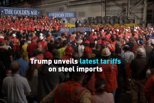 Trump Raises Steel & Aluminum Tariffs Amid Market Surge 🚀 Trump Raises Steel & Aluminum Tariffs Amid Market Surge 🚀 video poster