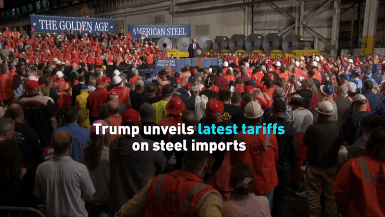 39PKL0L4QMO2NE6Y3XFP - Namaste Headlines Trump Raises Steel & Aluminum Tariffs Amid Market Surge 🚀 video poster