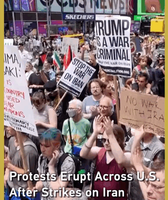 Anti-War Protests Erupt Over U.S. Nuclear Strikes on Iranian Sites Anti_War_Protests_Erupt_Over_U_S__Nuclear_Strikes_on_Iranian_Sites video poster