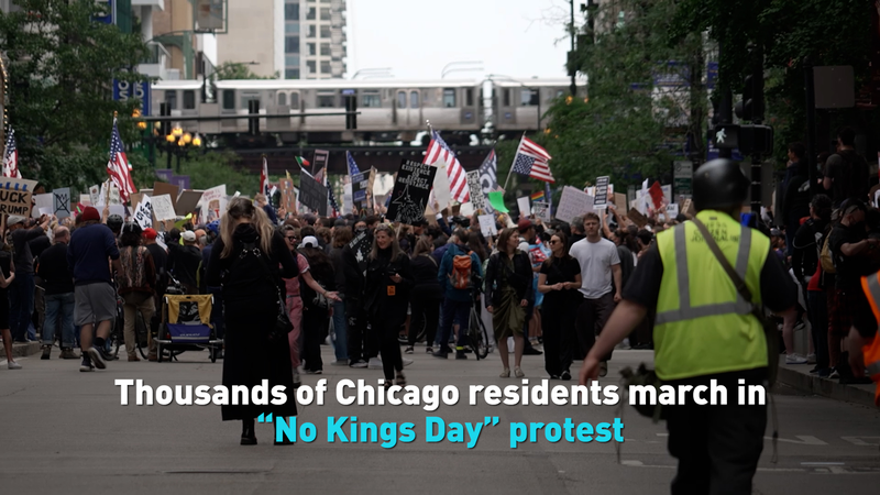 Chicago Sparks Massive ‘No Kings Day’ Protest🔥 Chicago Sparks Massive 'No Kings Day' Protest🔥 video poster