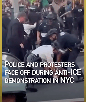 NYC Clash: 86 Arrested in Anti-ICE Protest NYC_Clash__86_Arrested_in_Anti_ICE_Protest video poster