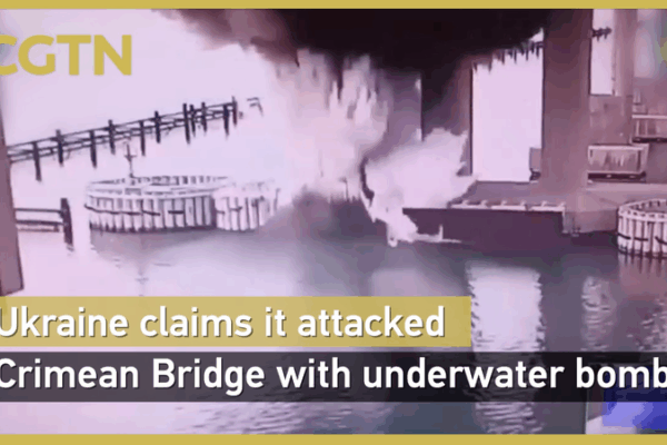 Ukraine Claims Bold Underwater Attack on Crimean Bridge Ukraine_Claims_Bold_Underwater_Attack_on_Crimean_Bridge video poster