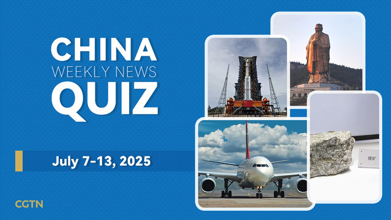 China Weekly News Quiz: July 7-13, 2025 – Test Your News IQ!