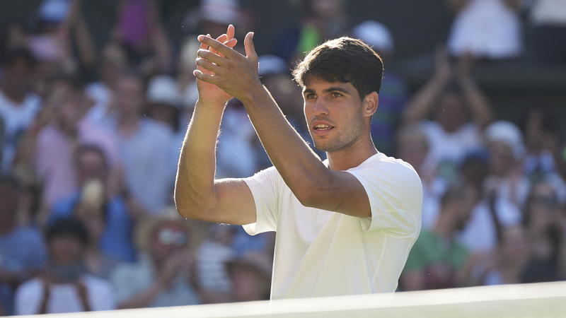 Alcaraz Thrills in Marathon Wimbledon Battle Alcaraz_Thrills_in_Marathon_Wimbledon_Battle