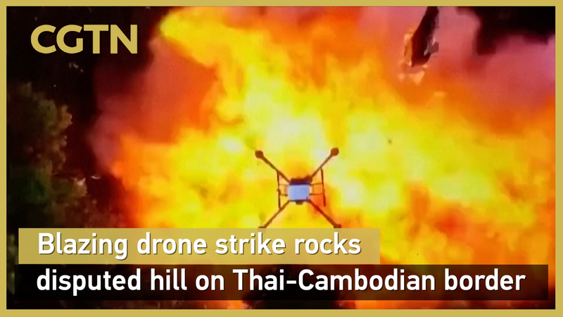 Drone Strike Shakes Disputed Hill on Thai-Cambodia Border Drone_Strike_Shakes_Disputed_Hill_on_Thai_Cambodia_Border video poster