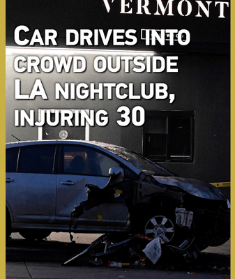 LA Nightclub Shock: Car Crashes Into Crowd, 30 Injured LA_Nightclub_Shock__Car_Crashes_Into_Crowd__30_Injured video poster