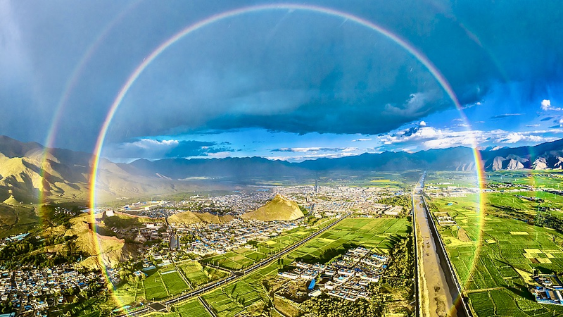 Rare Full-Circle Rainbow at Palcho Monastery Rare_Full_Circle_Rainbow_at_Palcho_Monastery
