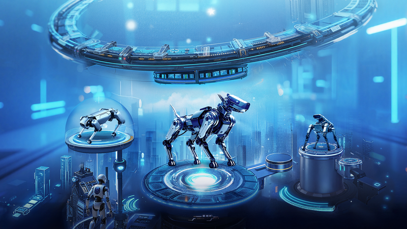 Robot_Dog_XT70___Black_Panther_2_0_Steal_the_Spotlight_at_CMG_Competition video poster