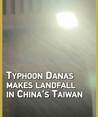 Typhoon Danas Hits China’s Taiwan with Heavy Rains & Winds Typhoon_Danas_Hits_China_s_Taiwan_with_Heavy_Rains___Winds video poster