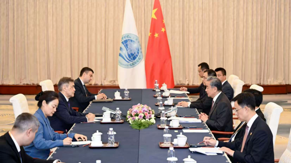 Wang Yi Meets SCO Leader in Tianjin: Boosting Global Cooperation Wang_Yi_Meets_SCO_Leader_in_Tianjin__Boosting_Global_Cooperation