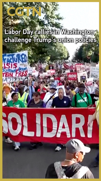 Labor Day March in DC: Workers Push Back on Trump’s Union Order Labor Day March in DC: Workers Push Back on Trump’s Union Order video poster