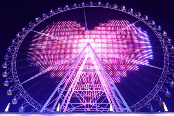 Changzhou’s Dragon Eye Dazzles for Qixi Festival Light Show Changzhou’s Dragon Eye Dazzles for Qixi Festival Light Show