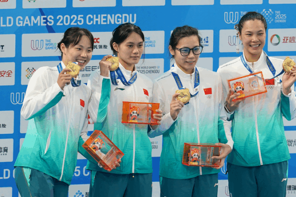 China’s Women Smash Finswimming Relay World Record at Chengdu China_s_Women_Smash_Finswimming_Relay_World_Record_at_Chengdu