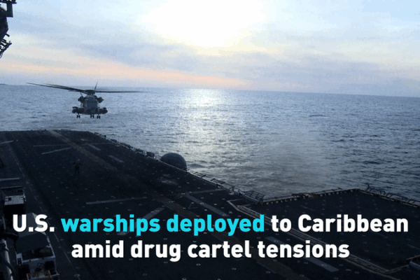 US Warships Sail to Caribbean to Target Drug Cartels 🌊🚢 US Warships Sail to Caribbean to Target Drug Cartels 🌊🚢 video poster