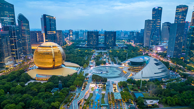 Hangzhou’s Urban Balcony: Chill with Skyline & River Views video poster