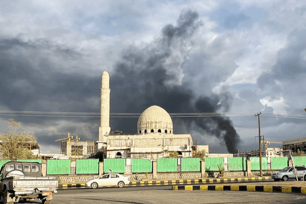 Sanaa Under Fire: Israeli Strikes Kill 6, Injure Dozens Sanaa_Under_Fire__Israeli_Strikes_Kill_6__Injure_Dozens