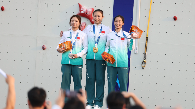 The_Chinese_mainland_Climbers_Sweep_Speed_Golds_at_Chengdu_World_Games
