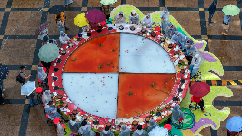 Giant Hot Pot Steals the Show at Guiyang’s Summer Food Festival 🫕🔥