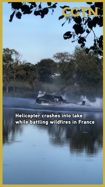 Water-Bomber Helicopter Crashes into Lake While Fighting French Wildfires Water_Bomber_Helicopter_Crashes_into_Lake_While_Fighting_French_Wildfires video poster