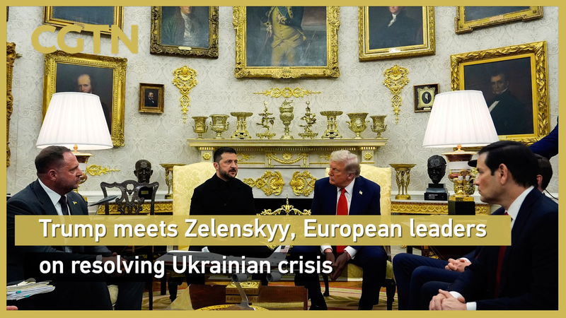 Trump Hosts Zelenskyy & EU Leaders to Tackle Ukrainian Crisis 🤝 Trump Hosts Zelenskyy & EU Leaders to Tackle Ukrainian Crisis 🤝 video poster