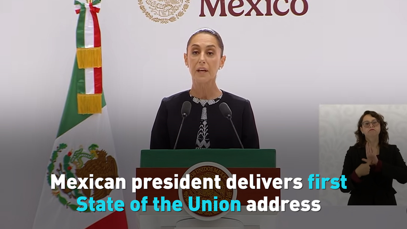 Mexico’s Sheinbaum Unveils First State of the Union Agenda 🚀 Mexico’s Sheinbaum Unveils First State of the Union Agenda 🚀 video poster