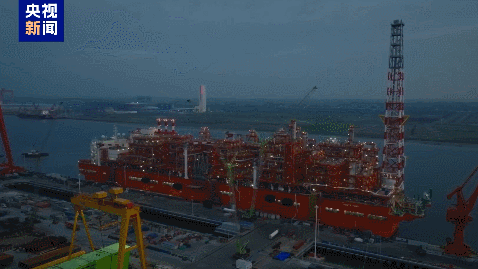 Chinese Mainland Launches Record Offshore FLNG Vessel 🚢🔥 Chinese Mainland Launches Record Offshore FLNG Vessel 🚢🔥