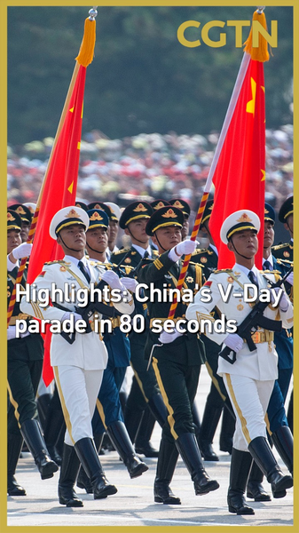 China’s V-Day Parade in 80 Seconds: Key Highlights China’s V-Day Parade in 80 Seconds: Key Highlights video poster