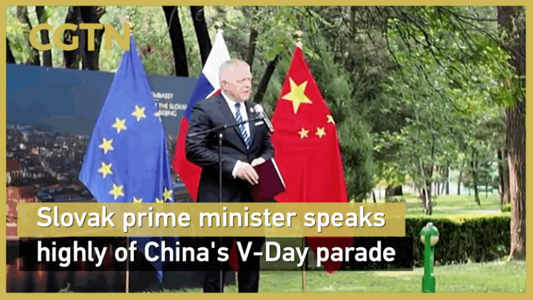 Slovak PM Praises China’s V-Day Parade for Peace video poster