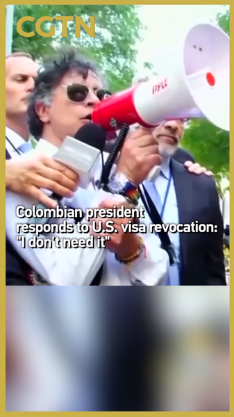 5ZCF7LPB3UV6G7XQZCZK - Namaste Headlines Colombian President Gustavo Petro Claps Back at U.S.: ‘I Don’t Need Your Visa!’ video poster