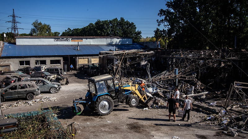 BFOFLOL58UQPKGGIWAMS - Namaste Headlines Ukraine’s Drone Strike Ignites Fire at Kirishi Oil Refinery in Russia